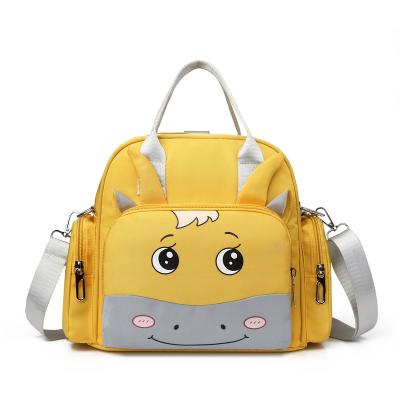 China Water Resistant Fashion Cartoon Mum Oxford Bodo Handbag Multifunctional Mummy Bag Carry Mother And Baby Bag for sale