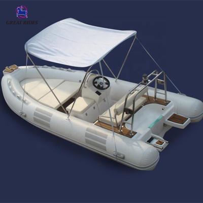 China Good PVC+fiberglass business water rides 4.8m pleasure boat leisure boat for sale for sale