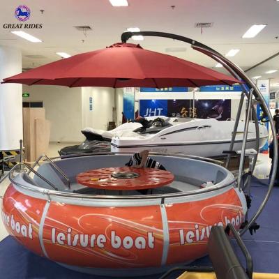 China LLDPE manufacturer and supplier plastic direct 6-8 seats electric BBQ boat for sale for sale