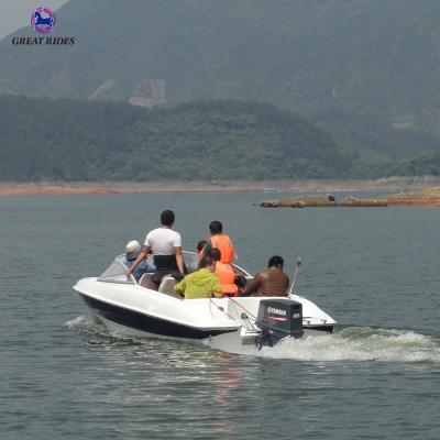 China Fishing Factory Price 18 Feet Luxury Fiberglass Yacht 8 Person Speed ​​Boat For Water Park for sale