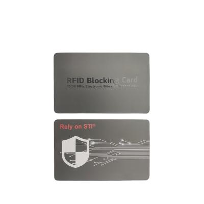 China Waterproof / Waterproof Amazon CR80 Size Credit Card Protector RFID Hot Selling NFC Blocking Card Blocker for sale