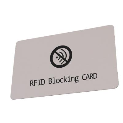 China Waterproof / Waterproof Customized Blocking Signal Interference Shielding Personal Information Card for sale