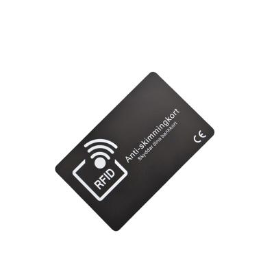 China Chip Embedded Blocker Smart Special Waterproof/Waterproof RFID Blocking Security Card for sale