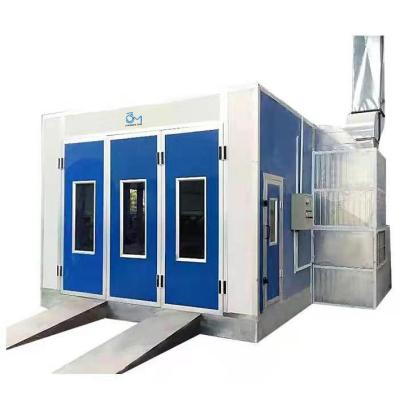 China 15KW Filtering Electric / Diesel Vehicle Heating System Spray Painting Booth 7000*5250*3400mm Environment Friendly for sale