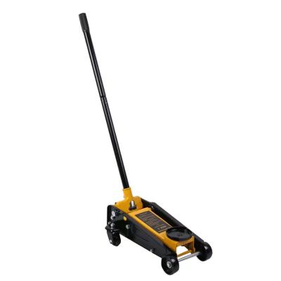 China Heavy Duty Car Jack 10T Dual Pump Quickly Lifting Warehouse Super Low Level Floor Jack Truck Portable Mobile Jack for sale