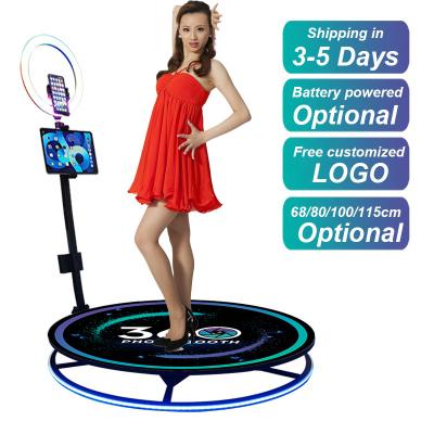 China SDK 360 Photo Booth Rig Slow Motion Rotation 360 Degree Photo Booth With Rotating Bracket 68cm for sale