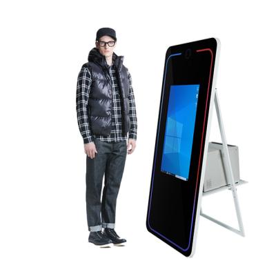 China 2021 Hot Selling Cheap Price SDK Apexscn Portable Photobooth Machine Kiosk Machine Selfie Mirror Photo Magic Booth For Sale for sale