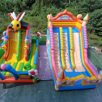 China Newest Theme PVC Bounce House Outdoor Air Bouncer Inflatable Castles Slide Commercial Jumping For Toddler for sale