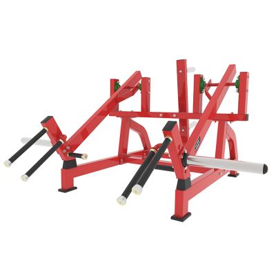 China Universal Gym Equipment Commercial Strength Flat-Loaded Ground Base Lunge Squat Machine for sale