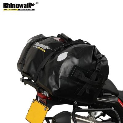 China Custom Waterproof Motorcycle Duffle Bag Motorcycle Large Capacity Rhinowalk Logo 65L Saddle Fleece Tail Bag For Motorbike for sale