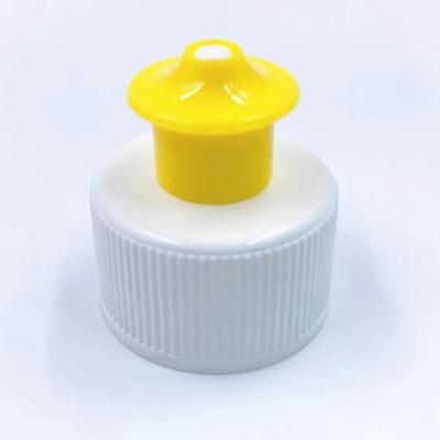 China Non Spill Sports Plastic Cap Lid 24/410 28/410 Colorful Plastic Push-Pull Plastic Bottle Cap Lid PP Cover Sports Cap Lid Sealing Type for sale