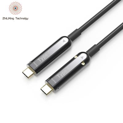 China High speed 3m 5m 20m type c male to usb c male fiber car 4k cable to type-c aoc for TV audio play for sale