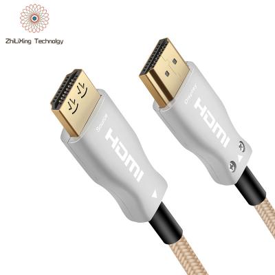 China car hdmi fiber cable 2.0 4K 60hz rohs amazonbasics celular para hd ultra high speed for phone and TV cable 15m 100M for sale