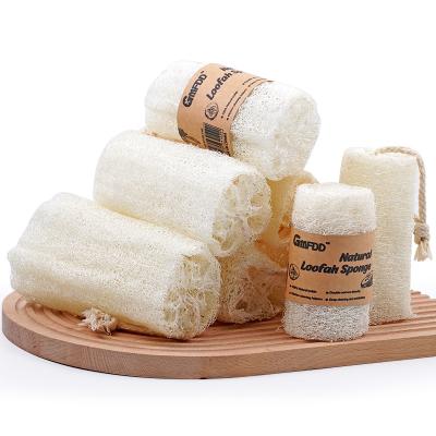 China All Natural White Soft Shower Sponge Loofah Flower Body Loofah Mesh Paper Card Packing Feature Natural Eco-Friendly Material for sale