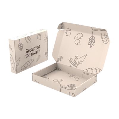 China Self Adhesive Materials Custom Recycled Strong Postal Corrugated Boxes Tear Strip Boxes For Apparel Shipping And Packaging for sale