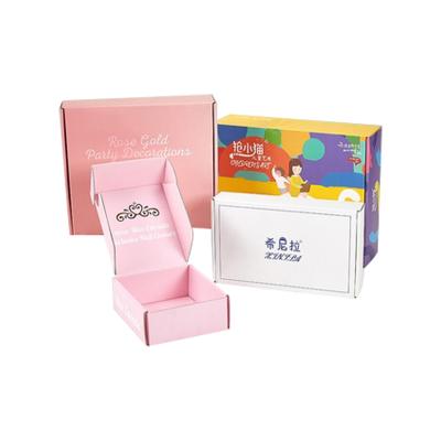 China High Quality Recycled Corrugated Paper Mailing Boxes Custom Logo Clothing Cosmetic Packaging Gift Box Materials for sale