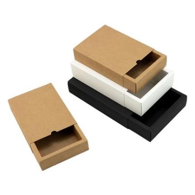 China Reused Materials Drawer Box, Tea Trinket, Underwear, Storage, Printing Custom Paper Cowhide Folding Gift Box for sale