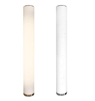 China EUROPEAN Cylinder LED Floor Lamp White Hollow Shade With Star Profile for sale