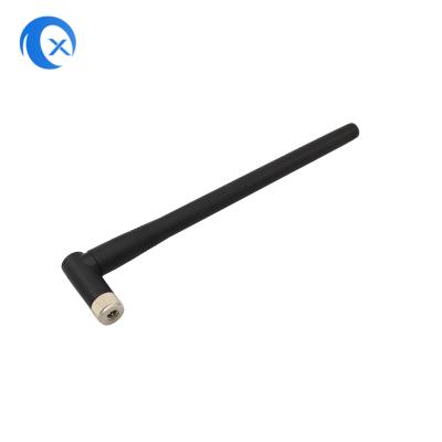 China 2.4G Ganancia alta 5dBi Ángulo derecho fijo Anano de goma externo WiFi SMA Antenna para router WiFi en venta