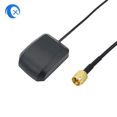 China 1575.42MHz 27dBi GPS Antenna with Two Amplification Car DVD Navigation GPS Active Antenna 3m Meters SMA Male Connector for sale