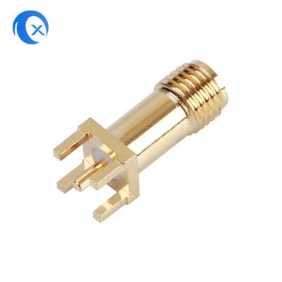 China 50OHM piezas mecánicas del CNC del PWB de la impedancia SMA del conector vertical femenino del soporte en venta