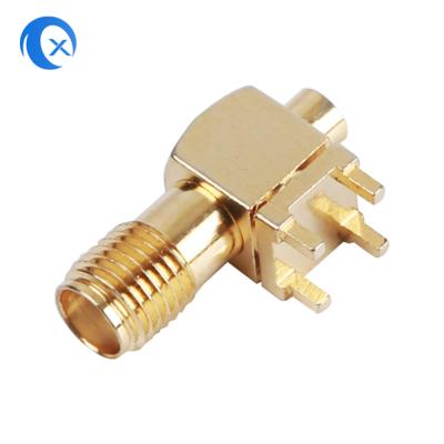 China El CNC de ángulo recto del conector hembra del soporte SMA del PWB trabaja a máquina la antena de los onnectors del RF del hardware en venta