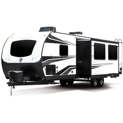 China Large Luxy Fiberglass Shell Motorhomes Mobile House Caravan RV Travel Off Road Camping High Intensity Trailer for sale