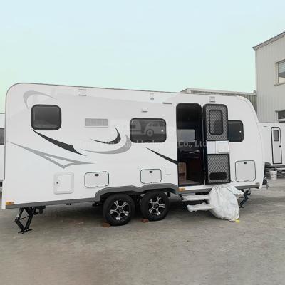 China New Design Heavy Duty Large Kitchen 7M Travel Trailer Rv Motorhomes Lightweight Luxury Caravan for sale