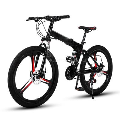 China Popular CE Certificate High Quality 27-Speed ​​Folding Mountain Bike Adult 24/26 Inch Cheap Chinese Bicycle for sale