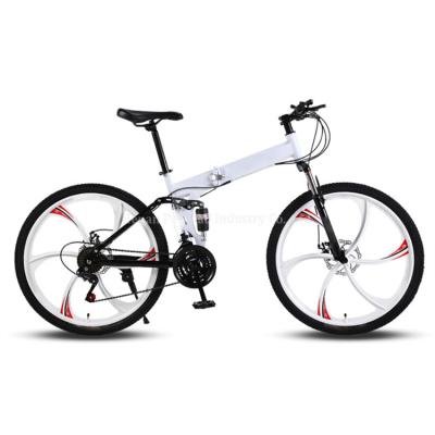 China Hot Selling Popular Mountain Cheap Bicycle 24 Speed ​​24/26 Inch Steel Frame Folding Adult High Carbon Bicycle for sale