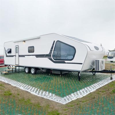 China 38Ft RV Sky Camp Hotel 6 Large Size High Intensity Luxury Starry People Travel Trailer Camping Caravan 2 Bedroom 2 Room Motorhome for sale