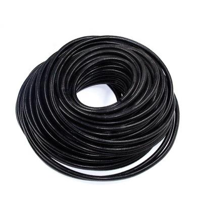 China China Factory Supply China Flexible Hose Flat Carrier Nylon Cover Bellows Hose Corrugated Hose Black for sale