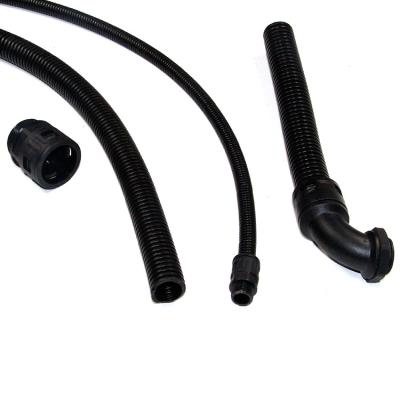 China Cheap Flexible Black Nylon Carrier Hose Flat Cover Hot Selling Corrugated Cable Hose for sale