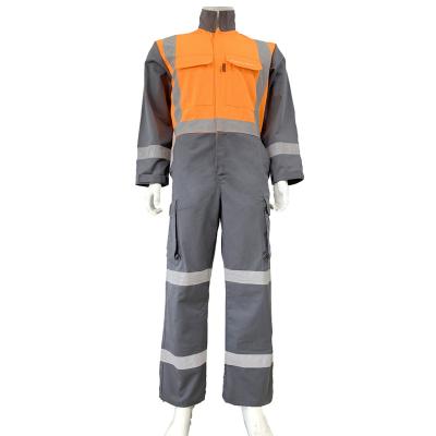 Cina Orange/Yellow-Grey Customized Flame Retardant Coal Mine Cargo Workwear European Flame Retardant Coveralls For Men in vendita