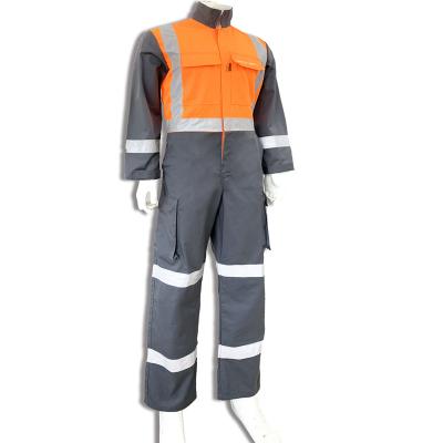 China Wholesale Breathable Construction Uniform Reflective Tape Custom Workwear Coveralls Pockets Te koop