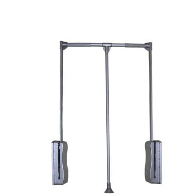 China Factory New Design OEM Metal Workable Width Adjustable Wardrobe Rack Liftable Hanger for sale