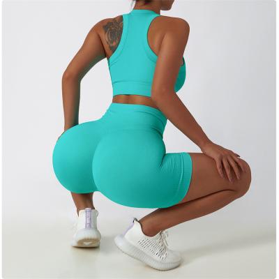 China High Waist Breathable High Butt Hot Women's Gym Top Push Up Sports Compression Yoga Elastic Tight Shorts for sale