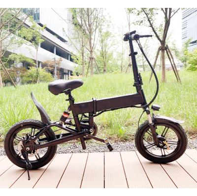 China Dropshipping Aluminum Alloy EU USA Warehouse Fast Delivery 14 Inch Moped Two Wheel Portable Folding Electric Bicycle for sale