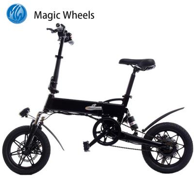 China Hot Seller Aluminum Alloy E Bike With Battery Made In China 14 Inch Wheels Ebike Foldable Electric Bicycle Bike for sale