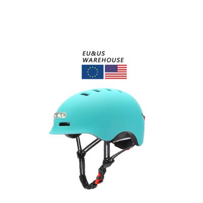 China 2021 New Arrivals LED Panel Roller Skating Helmet Outdoor Riding Sports Skate Electric Skateboard Scooter Protective Helmet for sale