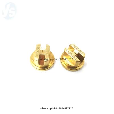 China Building Material Shop 1 YS Vee Jet Spray Flat Fan Spray Brass Nozzle Tip, TP Flat Fan Nozzle, BrassTeejet Spray Nozzle for sale