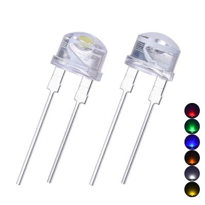 China AlGaInP Wholesale High Bright 8mm Straw Hat Led Diode All Color High Bright 5mm Led Chip for sale