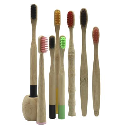 China Degradable CE Approved Eco-friendly Bamboo Charcoal Bristles OEM Toothbrush With Customized Packing And Logo for sale