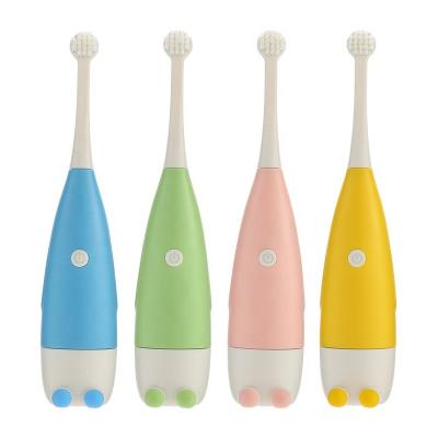 China Battery Operated 3-15 Year Old Children Bristle Acoustic Electric Soft Toothbrush for sale