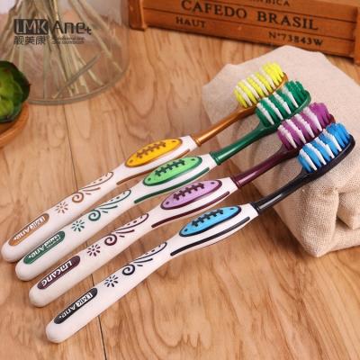 China Factory direct supply of PP+Soft LMK pp+strip soft ultra soft superfine bristles adult toothbrush for sale