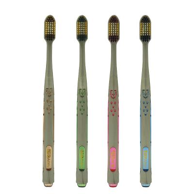 China LMK Soft High Quality Adult Toothbrushes Oral With Soft Charcoal Bristles Nylon Plastic Toothbrush for sale