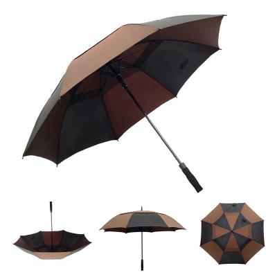 China Auto Supplier Minimalist Big Size Customize Logo Double Canopy Wind Resistant Storm Umbrella Windproof for sale