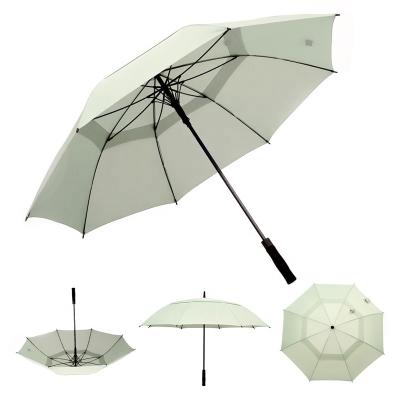 China 2021 Minimalist Automatic Large Size Customize Logo Wind Resistant Double Canopy Supplier Storm Umbrella for sale