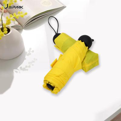 China New Arrivals Girls 5 Folds Small Pocket Minimalist Light Mini Umbrella for sale