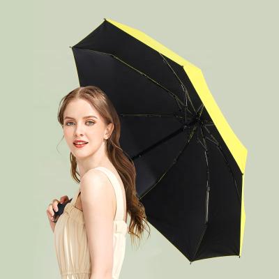 China Traditional Ultralight Women's Travel Five Times 5 Times Mini Folding Umbrella for sale